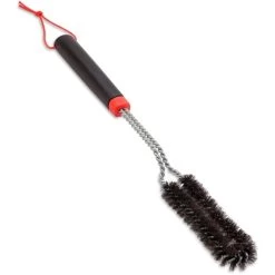 Weber Schmale Grillbürste 6279, Mit Edelstahlborsten, Grill-Reinigungsbürste